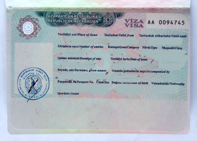 azerbaijan travel visa